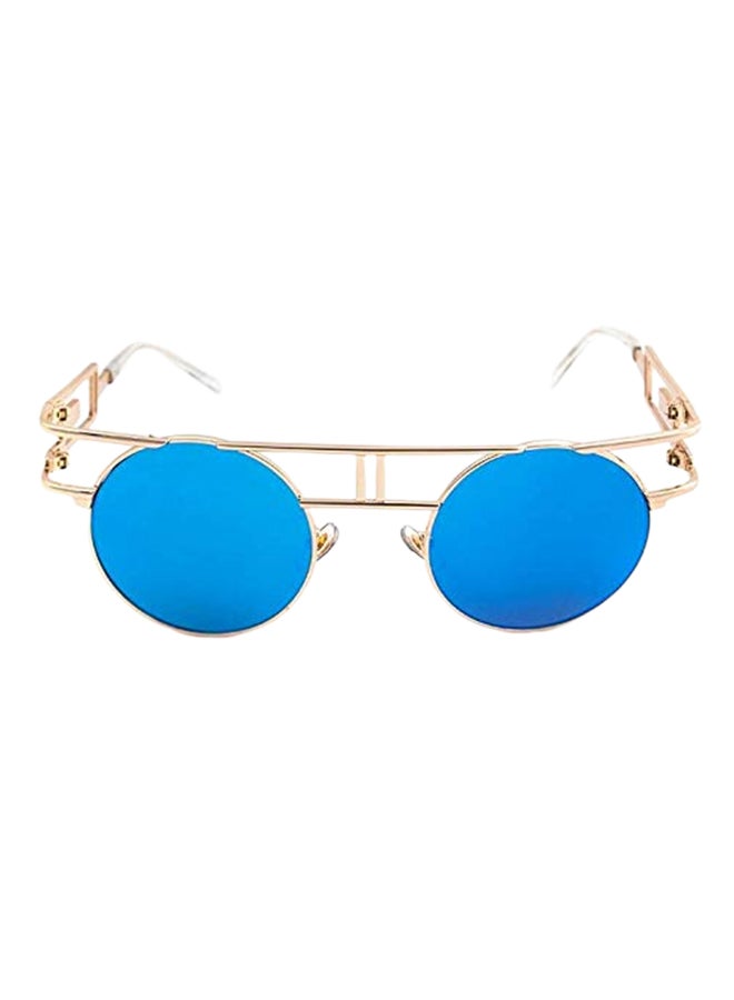 Vintage Reflective Retro Punk Pilot Sunglasses