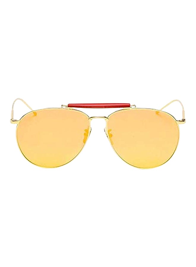 Polarized Flat Mirror Colour Film Pilot Sunglasses - Image 1