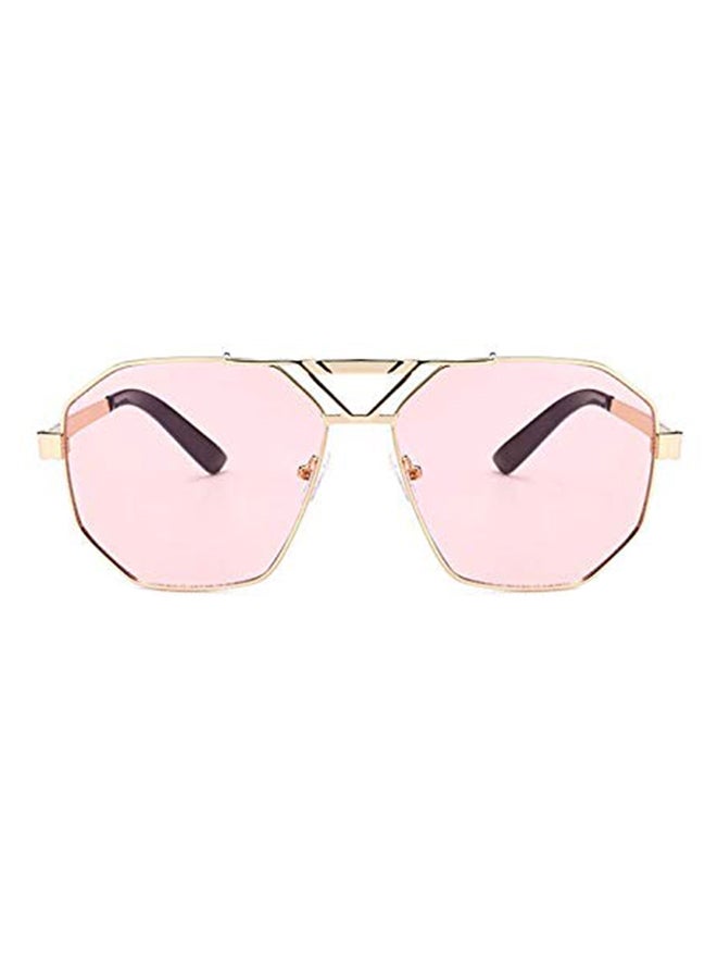 Women's Fashion Metal Frame Hexagon Sunglasses - Image 1