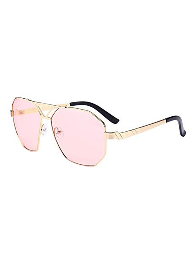 Women's Fashion Metal Frame Hexagon Sunglasses - Image 2
