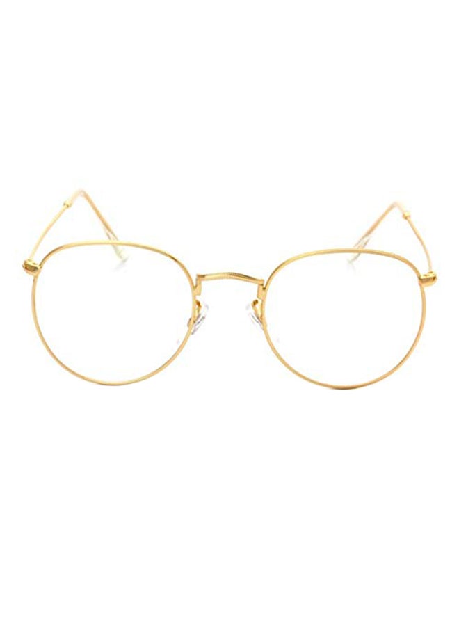 Reflective Oval Frame Sunglasses - Image 1