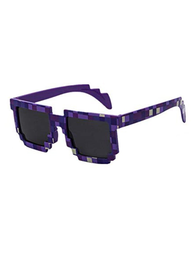Novelty Retro Gamer Geek Square Sunglasses - Image 1