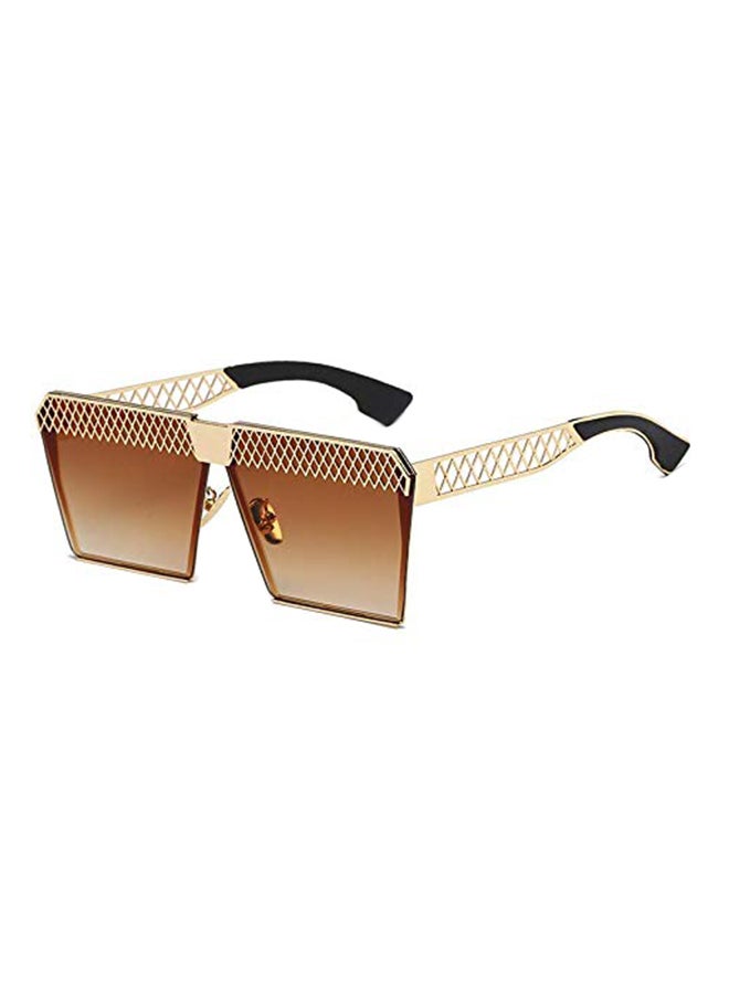 Flat Mirror Square Hollow Sunglasses