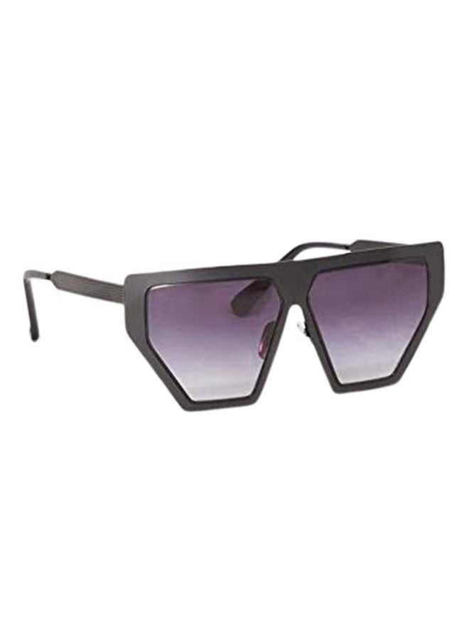Generic Women's Angled Visor Oversized Sunglasses