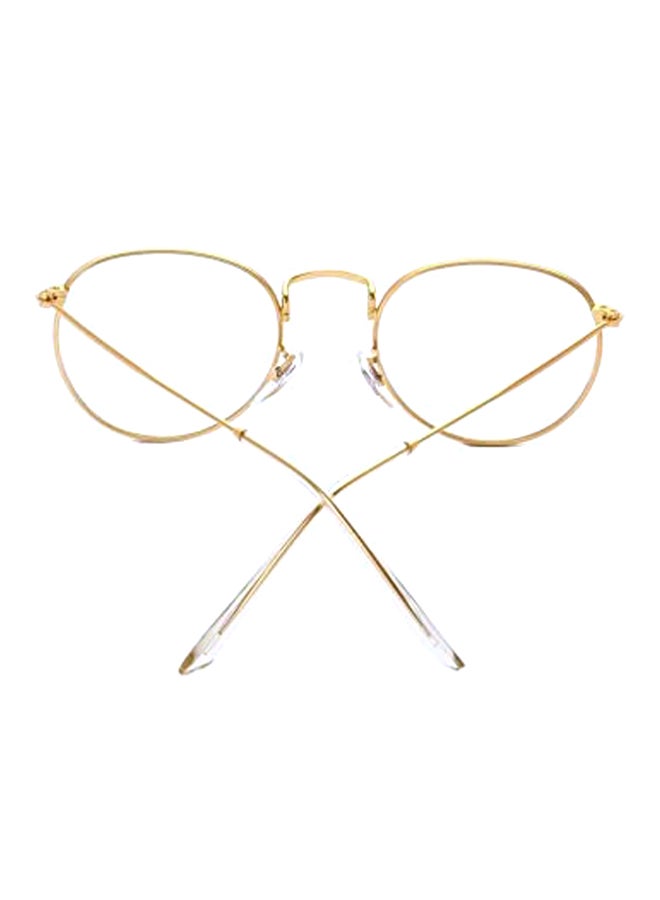 Retro Oval Frames Flat Glasses - Image 2