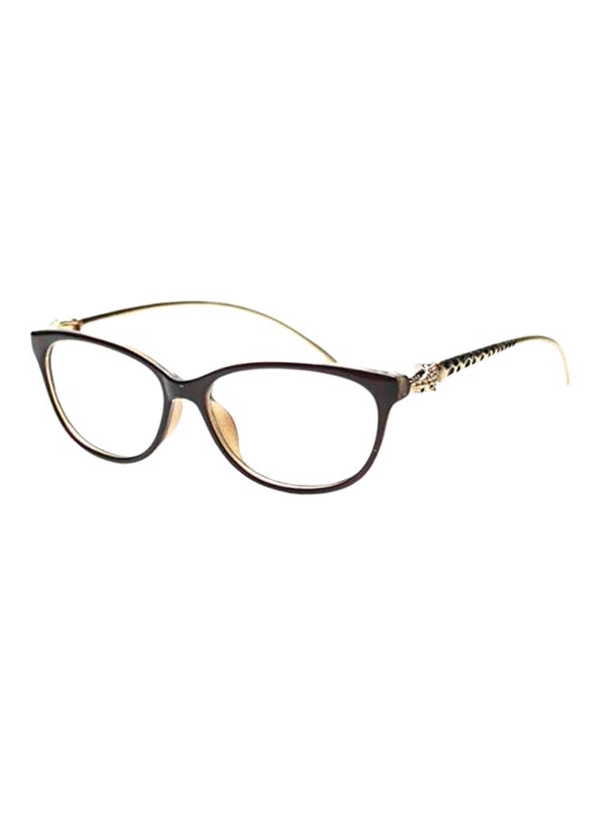 Generic - Retro Oval Frames Flat Mirror Reading Glasses - Image 1