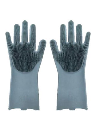 2-Piece Dishwashing Gloves Grey 32.5 x 11.5cm - v1566287568/N29165032A_1