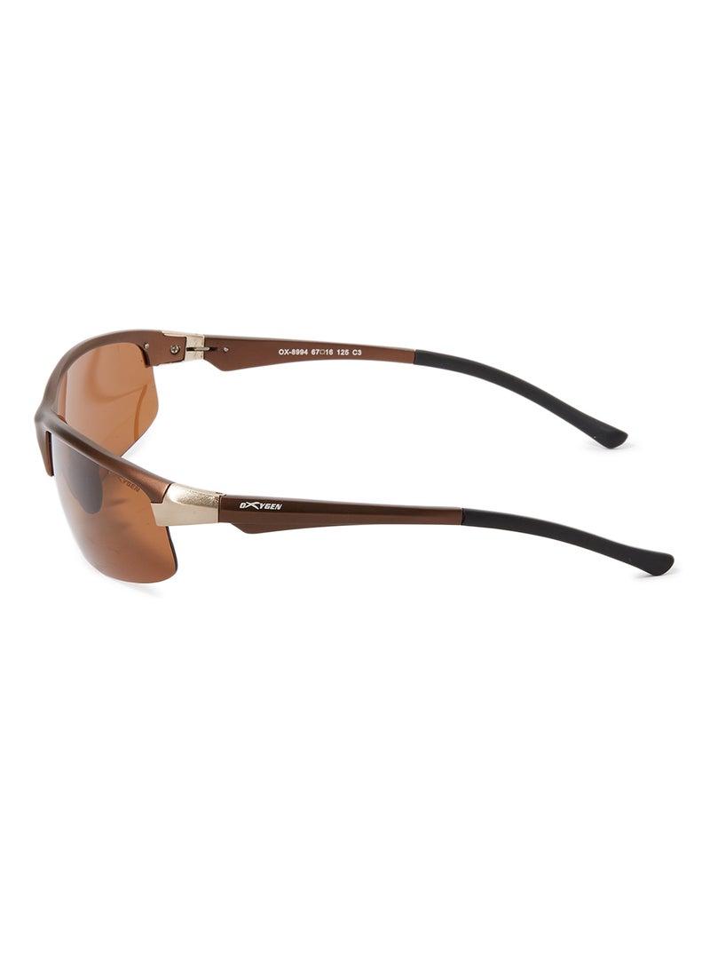 OXYGEN Men's UV Protection Semi-Rimless Sunglasses  - Image 2