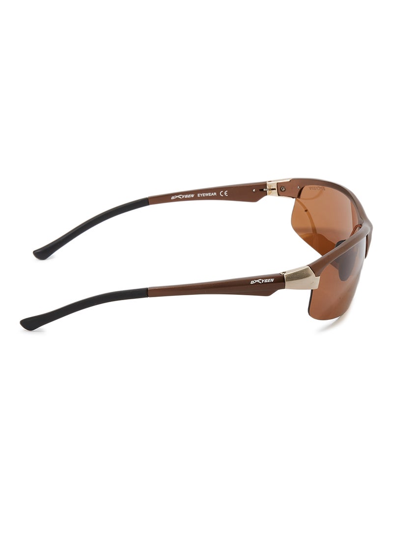 OXYGEN Men's UV Protection Semi-Rimless Sunglasses  - Image 3