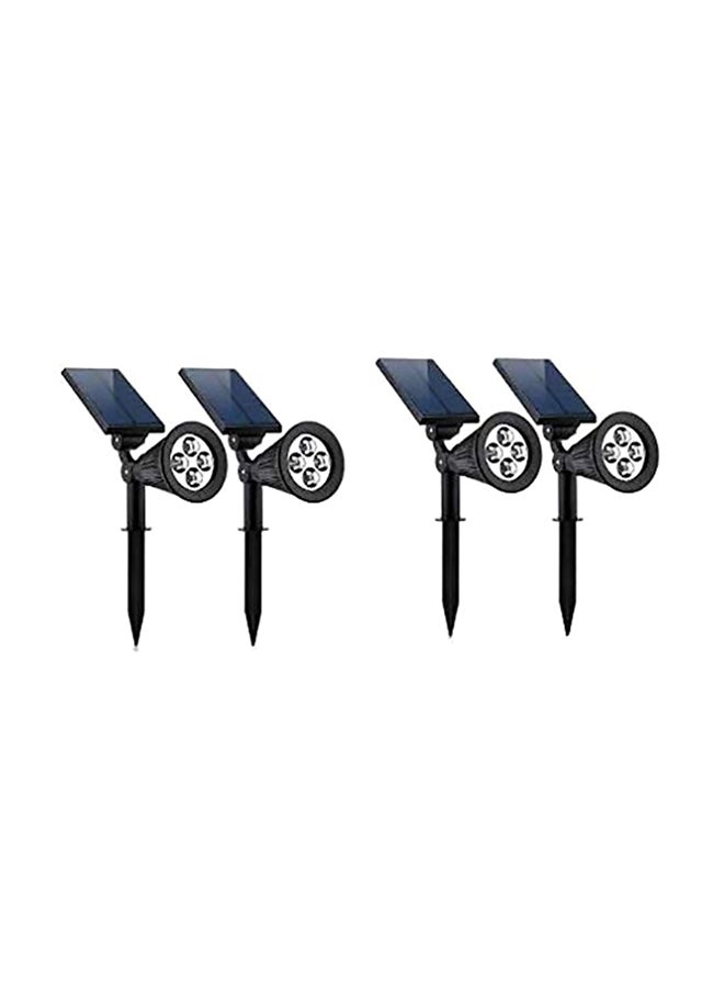 Generic 4-Piece Solar Spot Light Set Black - Image 1