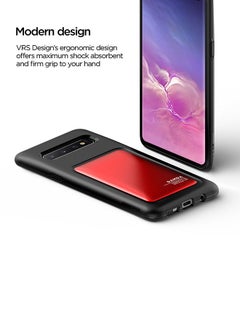 VRS Design Damda High Pro Shield Case Cover For Samsung Galaxy S10 Plus Deep Red  - Image 3