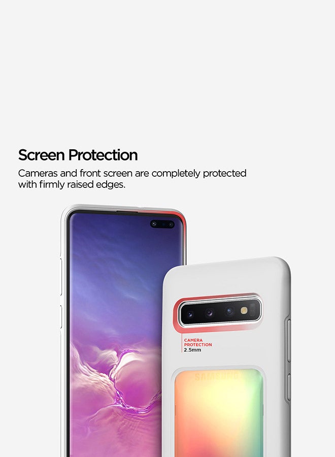 Damda High Pro Shield Case Cover For Samsung Galaxy S10 PLUS Orange Purple