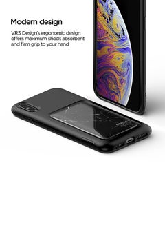 VRS Design Damda High Pro Shield Case Cover For Apple iPhone XS Max Black Marble  - Image 3
