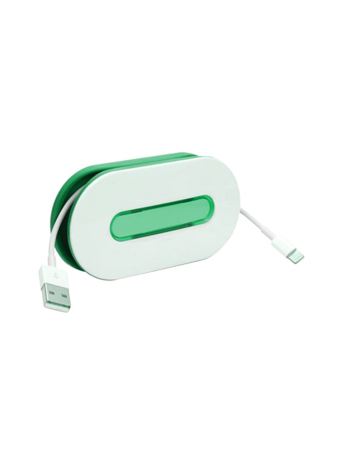 Dotz WrapID USB Charging Cord Green - Image 1