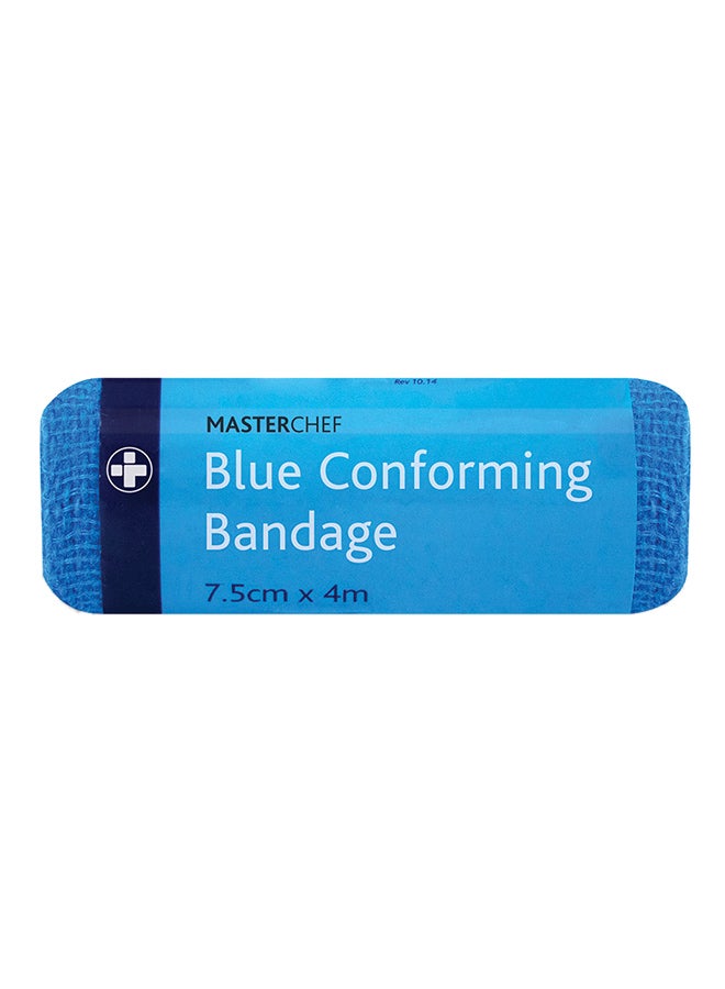 Blue Conforming Bandage, 7.5X4M