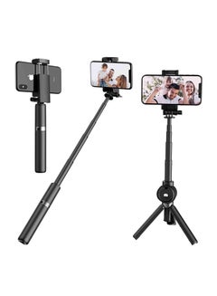 2-In-1 Bluetooth Extendable Mini Pocket Selfie Stick Tripod Black/Sliver