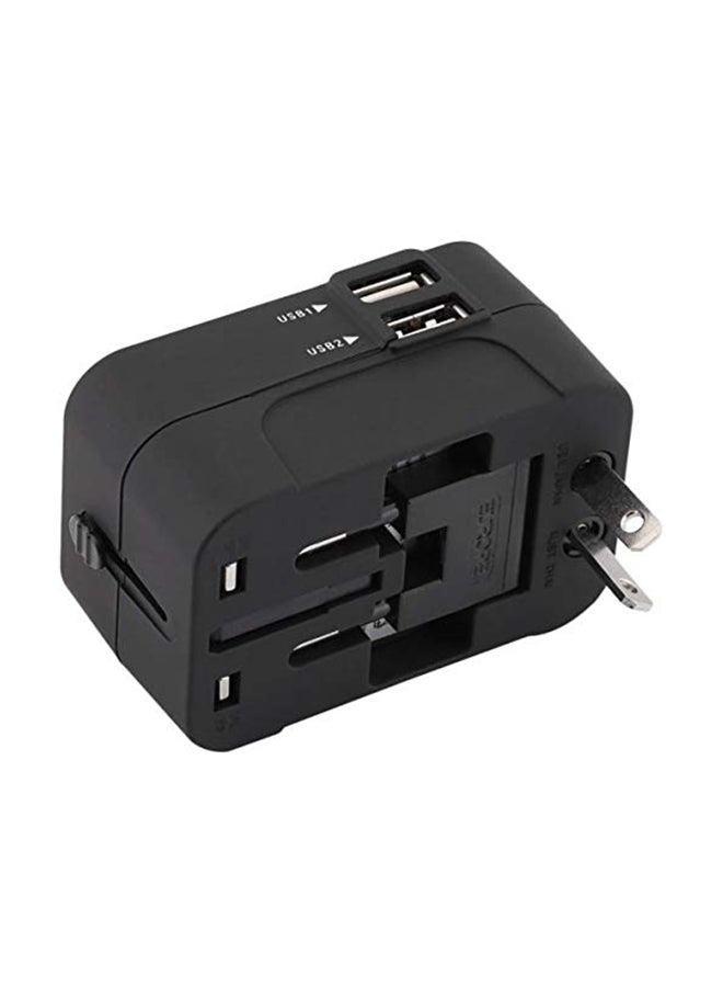 All In One Universal Travel Adapter Black - Image 2