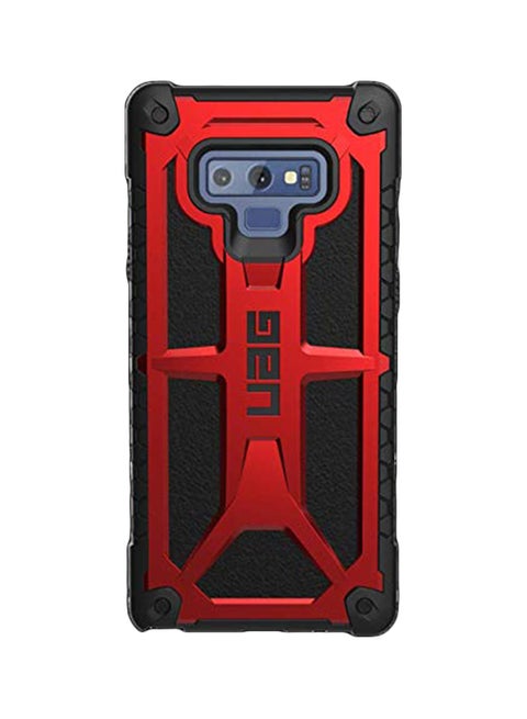 Monarch Series Compatible Hard Back Cover Case For Samsung Galaxy Note 9 Black/Red