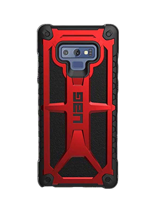 UAG - Monarch Series Compatible Hard Back Cover Case For Samsung Galaxy Note 9 Black/Red - Image 1