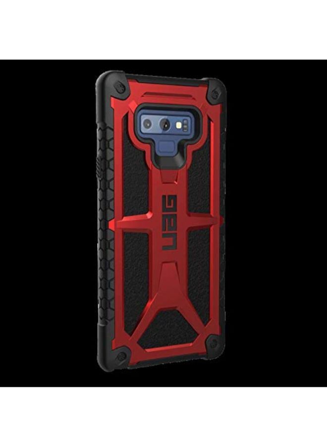 UAG - Monarch Series Compatible Hard Back Cover Case For Samsung Galaxy Note 9 Black/Red - Image 1