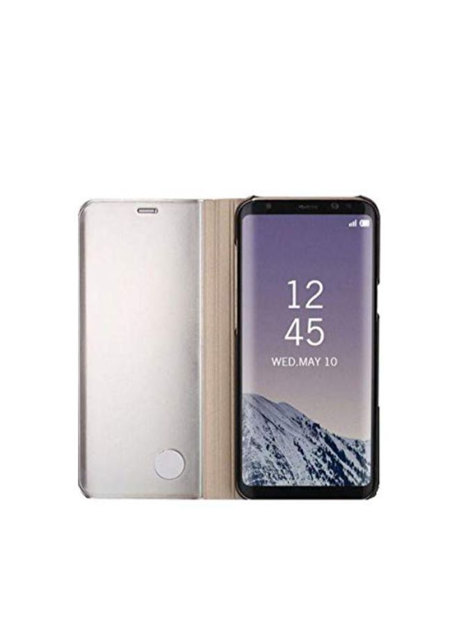 Mirror View Leather Protective Flip Case For Samsung Galaxy Note 9 Gold - Image 2