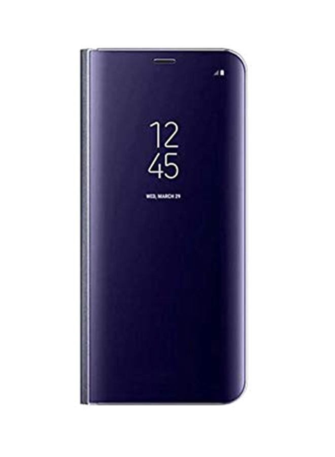 Mirror View Leather Protective Flip Case For Samsung Galaxy S9 Plus Purple - Image 1