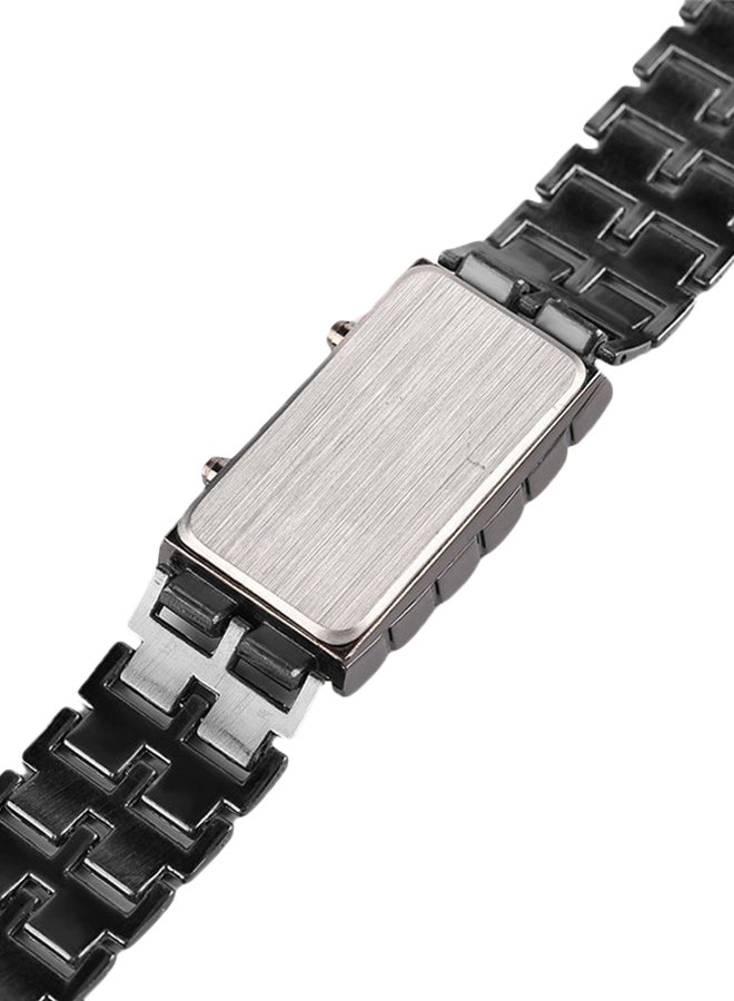 ساعة رقمية بإضاءة LED وسوار من البلاستيك طراز J351B-1 - Image 3