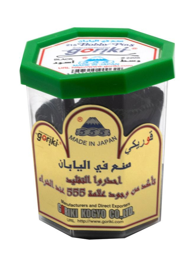 غوريكي طقم دبابيس شعر مكوّن من 215 قطعة أسود  - Image 1
