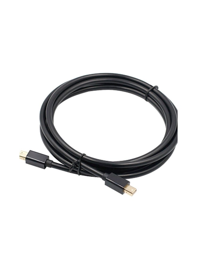 Thunderbolt Mini DisplayPort DP To Mini Display Port Conversion Cable Black