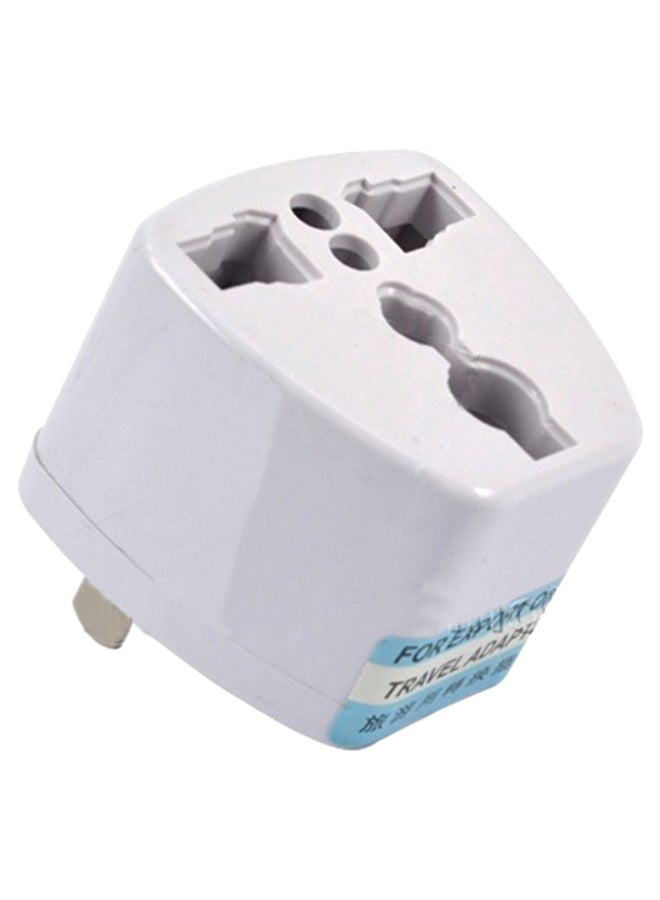 LW US Travel Power Plug Charging Adapter White - Image 1