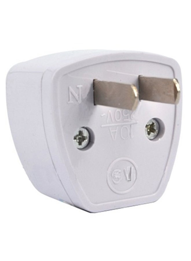 LW US Travel Power Plug Charging Adapter White - Image 2