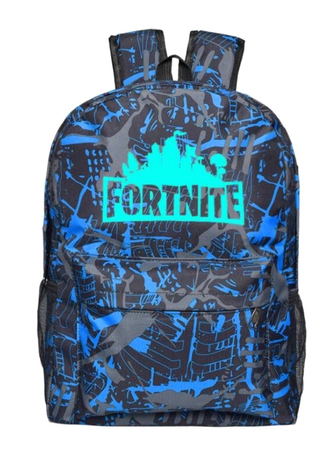 حقيبة ظهر مدرسية كلاسيكية مضيئة في الليل بتصميم سلسلة ألعاب "Fortnite" متعدد الألوان - Image 1