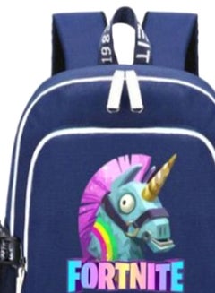 FORTNITE School Backpack With USB Charging Port Blue/White  - Image 3