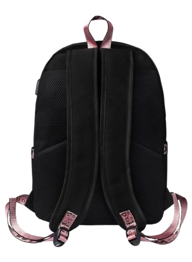 BTS Trendy School Backpack Black  - Image 2