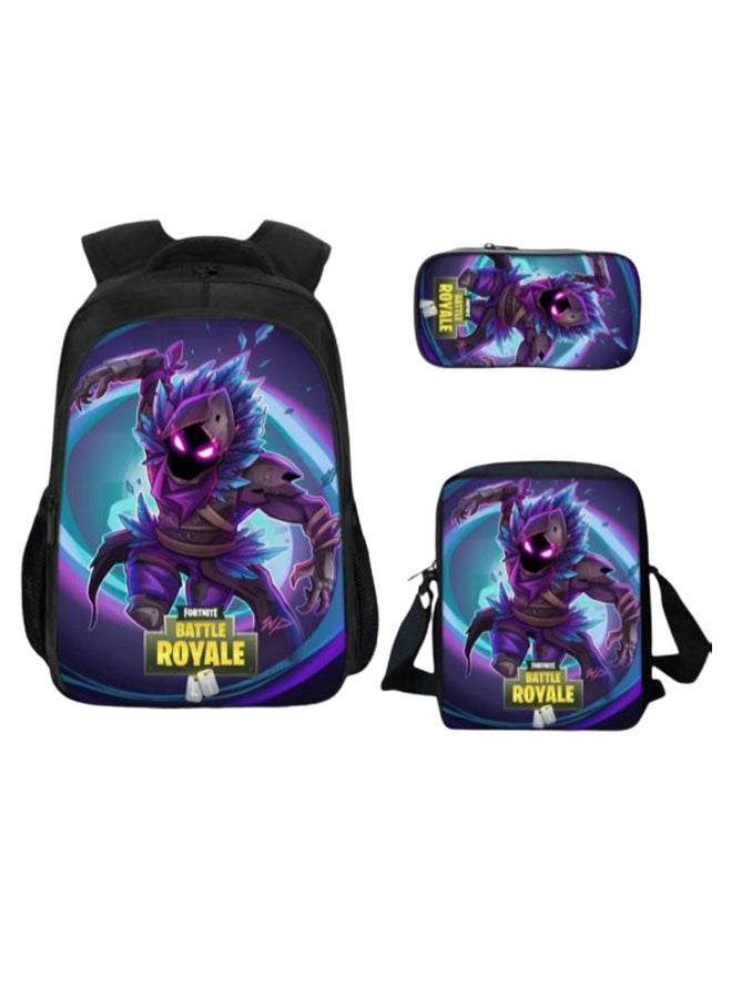 FORTNITE - 3-Piece 3D Print Insulated Lunch Backpack Set Multicolour - Image 1