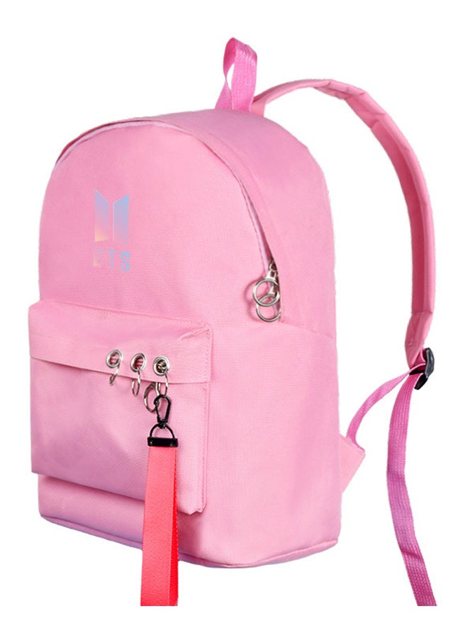 BTS Bangtan Fashion Korean Style Backpack Pink  - Image 2