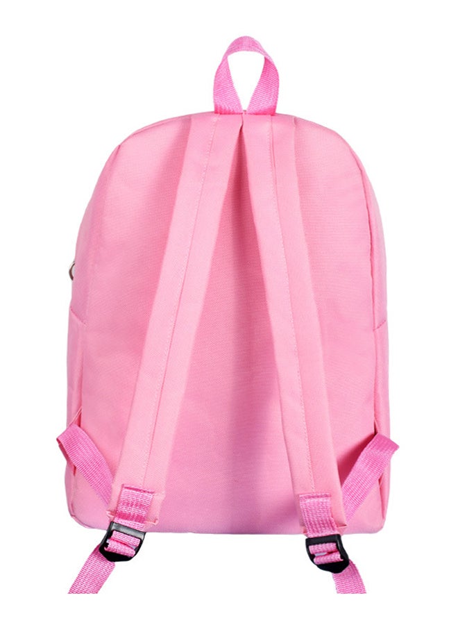 BTS Bangtan Fashion Korean Style Backpack Pink  - Image 3