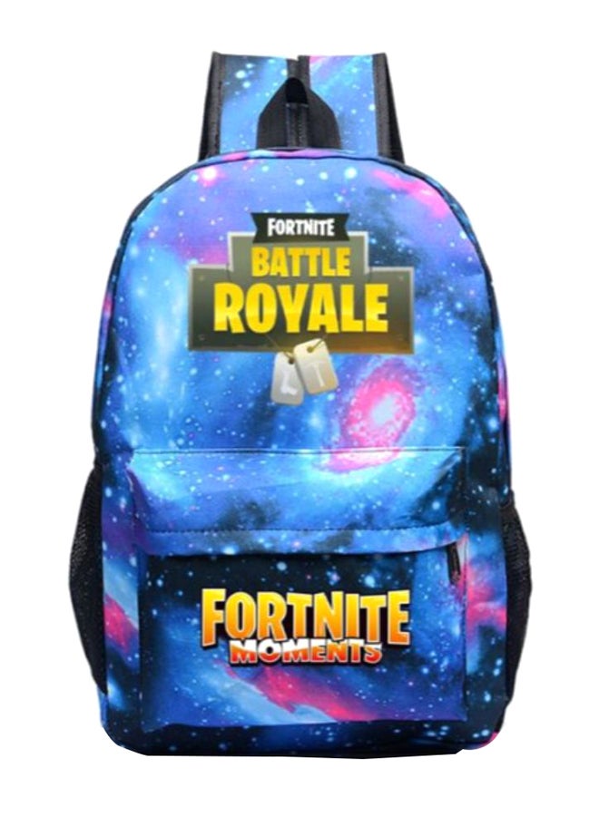 حقيبة ظهر مدرسية بنمط سماء مزينة بالنجوم بتصميم ألعاب "Fortnite" متعدد الألوان - Image 1