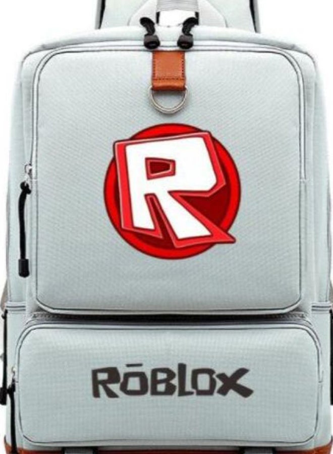 Roblox Game Laptop Backpack 17-Inch Grey/Brown - Image 3