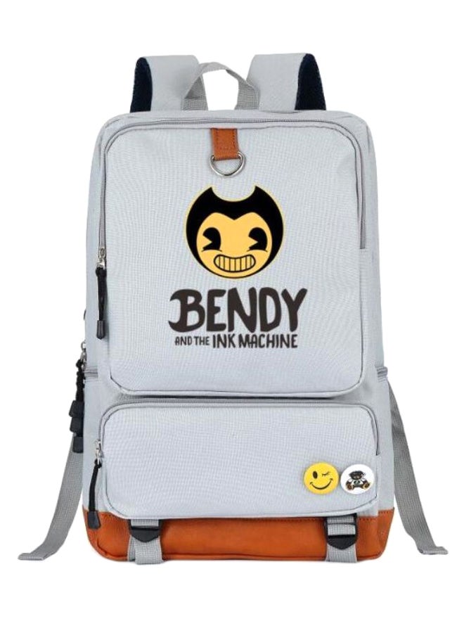 BENDY Fortnite Series Laptop Backpack 17-Inch Grey/Brown/Black - Image 1