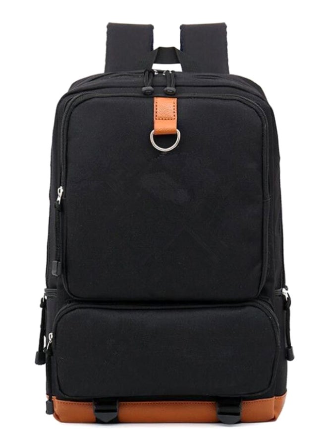 Multifunctional Travel Laptop Backpack 17-Inch Black/Brown - Image 1