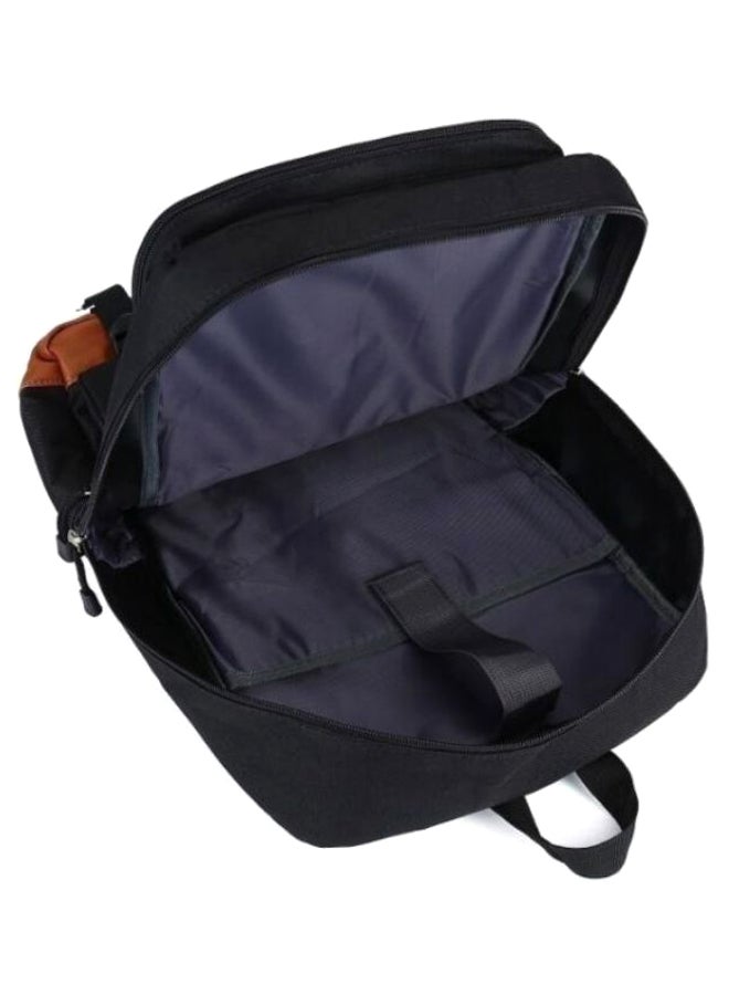 Multifunctional Travel Laptop Backpack 17-Inch Black/Brown - Image 3