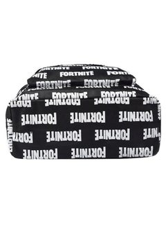 FORTNITE Floral Fashion Casual School Backpack Black/White  - Image 2