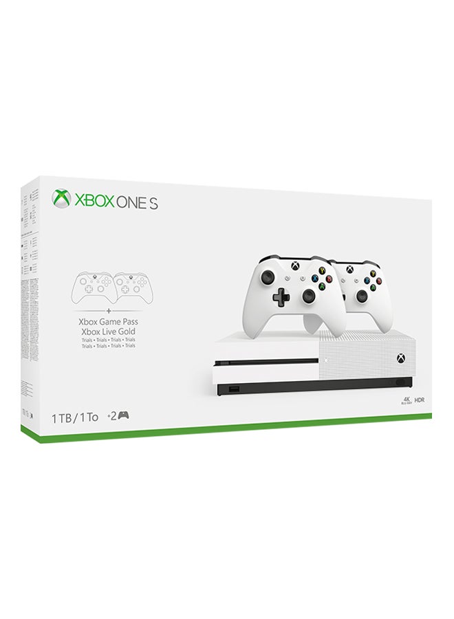 Microsoft - Xbox One S 1TB Console With 2 Controllers - Image 1