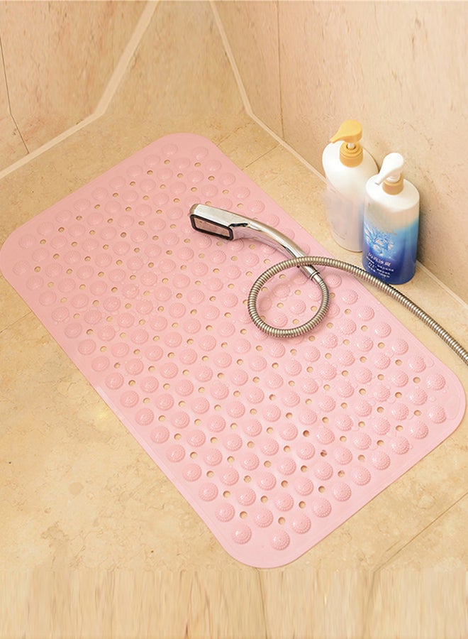 Bathroom Floor Mat With Suction Cup Pink 58x88centimeter