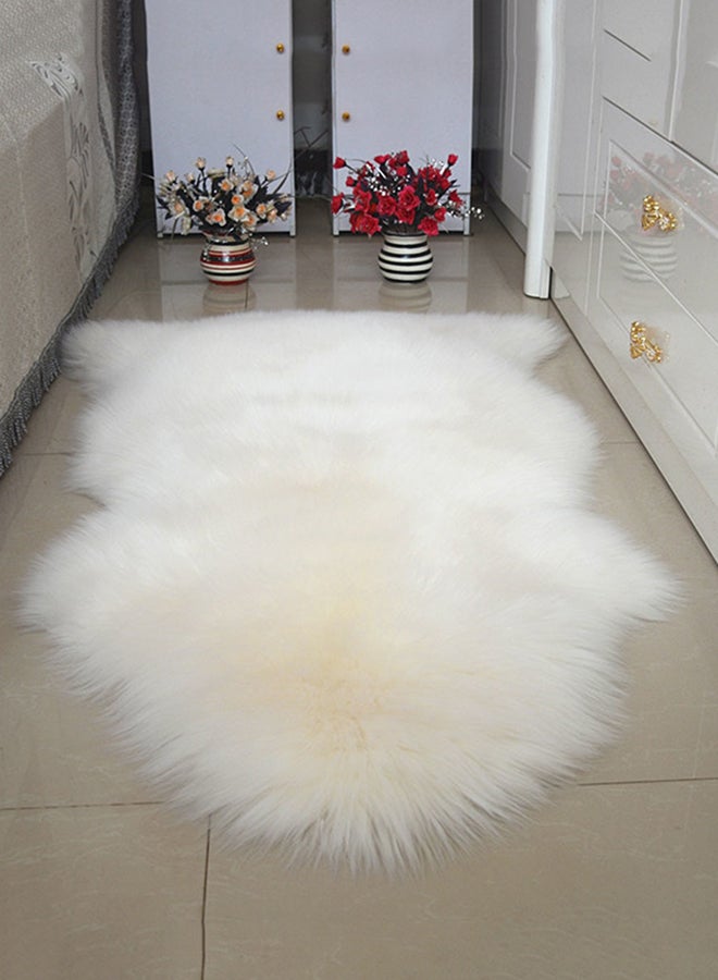 Generic Anti-Skid Soft Area Rug White S 