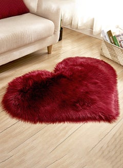 Home Carpet Love Heart Shaped Bedroom Living Room Study Room Rug Red S