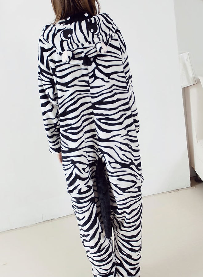 Zebra Shaped Long Sleeve Pajamas Set Multicolour - Image 2