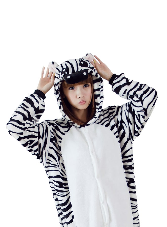 Zebra Shaped Long Sleeve Pajamas Set Multicolour - Image 1