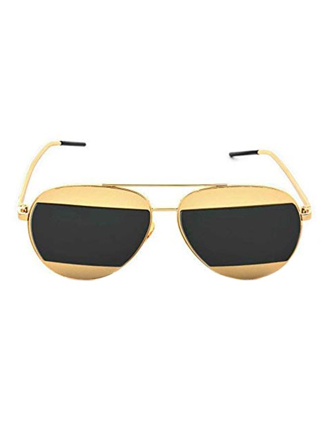 Vintage Retro Pilot Mirrored Acetate Sunglasses